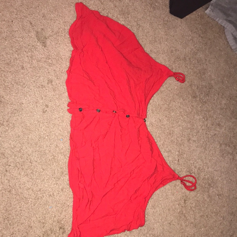 Cropped button up tank top spaghetti strapped